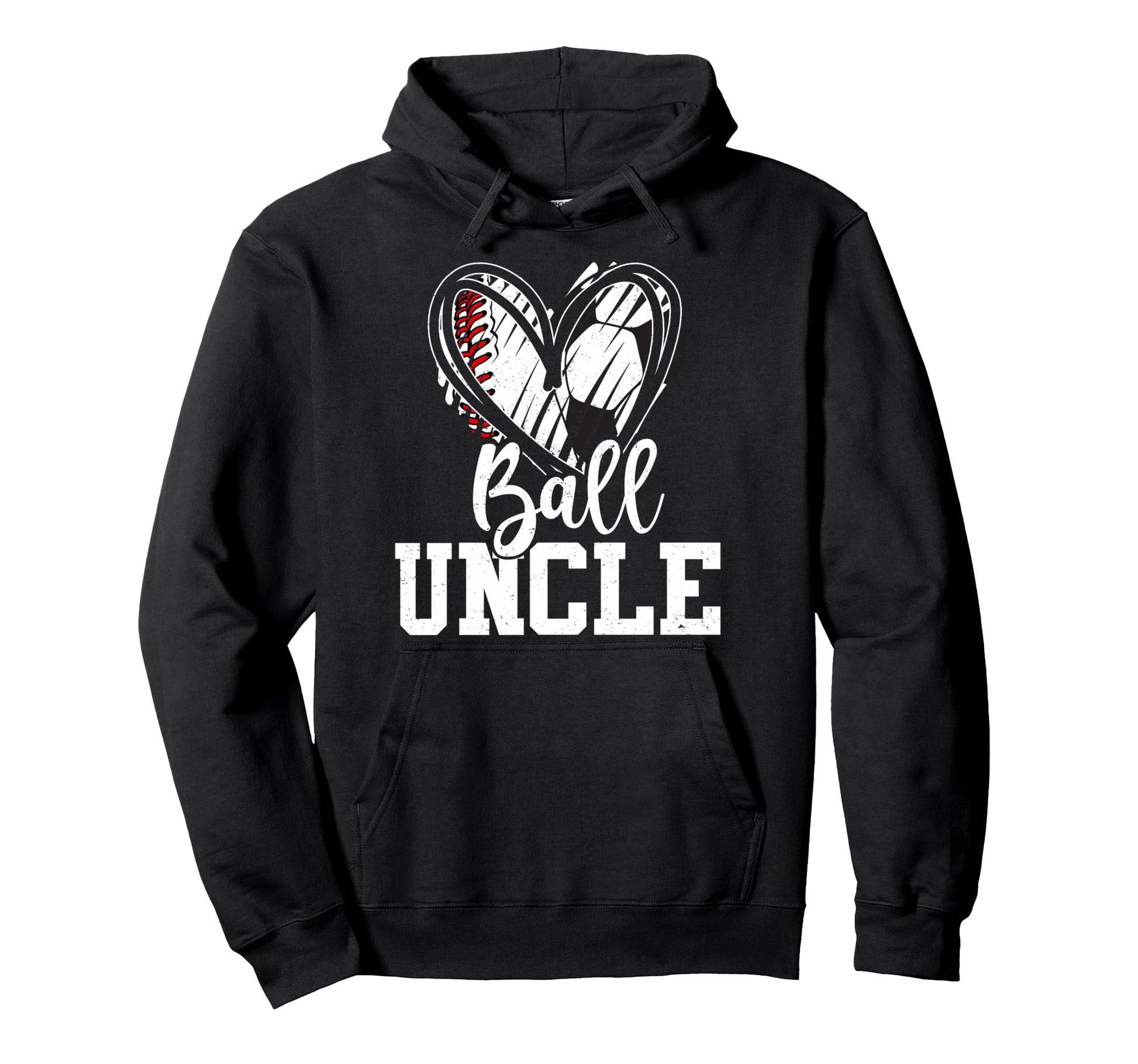 Ball Uncle Baseball Soccer Uncle Hoodie - Fun Novelty Design for Adults - T-Shirt, Sweatshirt, Hoodie
