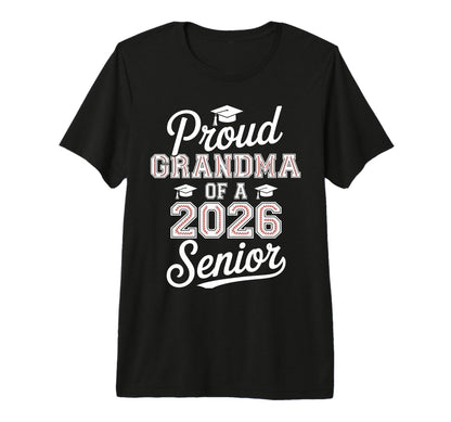 Proud Grandma 2026 Senior Baseball T-Shirt - Trendy Graphic for Adults - T-Shirt, Sweatshirt, Hoodie