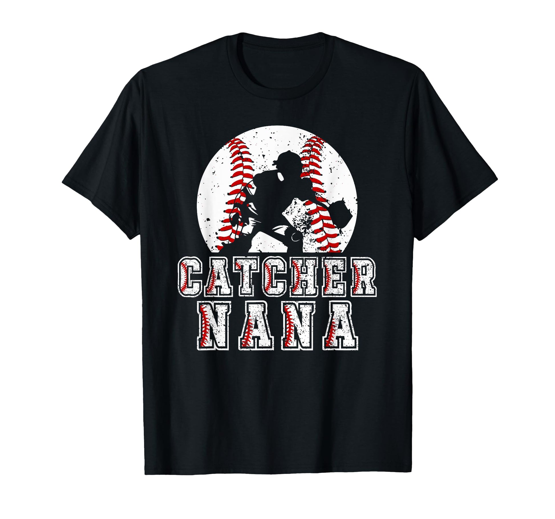 Baseball Catcher Nana Baseball Catcher T-Shirt - Minimalist Print Unisex - T-Shirt, Sweatshirt, Hoodie