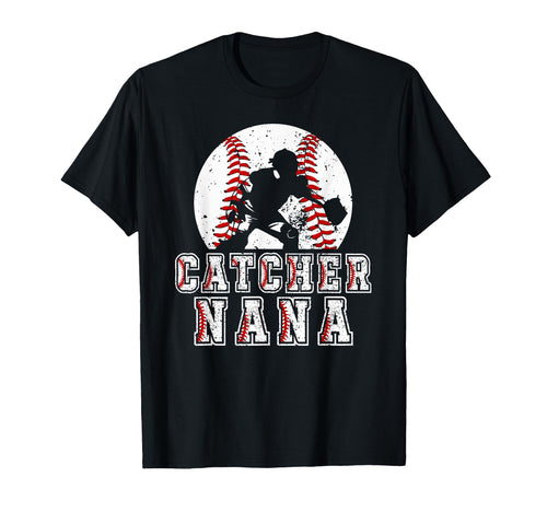 Baseball Catcher Nana Baseball Catcher T-Shirt - Minimalist Print Unisex - T-Shirt, Sweatshirt, Hoodie