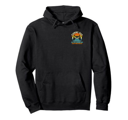 Gaming Dad Much Cooler Fathers Day Hoodie - Minimalist Print Men Women - T-Shirt, Sweatshirt, Hoodie