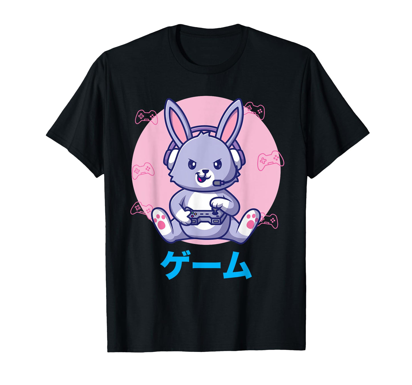 Rabbit Video Gaming Vaporwave T-Shirt - Trendy Graphic for Adults - T-Shirt, Sweatshirt, Hoodie