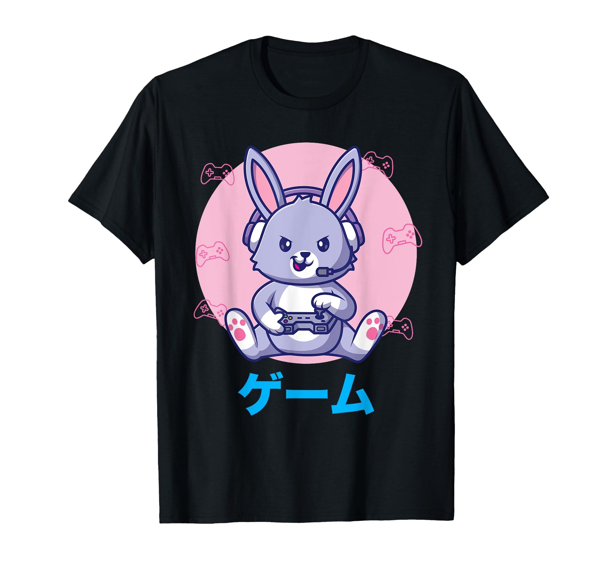 Rabbit Video Gaming Vaporwave T-Shirt - Trendy Graphic for Adults - T-Shirt, Sweatshirt, Hoodie