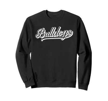 Bulldogs Baseball Bulldog Mascot Sweatshirt - Minimalist Print Men Women - T-Shirt, Sweatshirt, Hoodie
