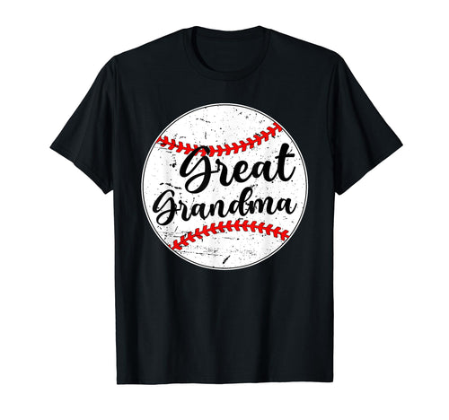Baseball Great Grandma Proud Baseball T-Shirt - Novelty Apparel Men Women - T-Shirt, Sweatshirt, Hoodie