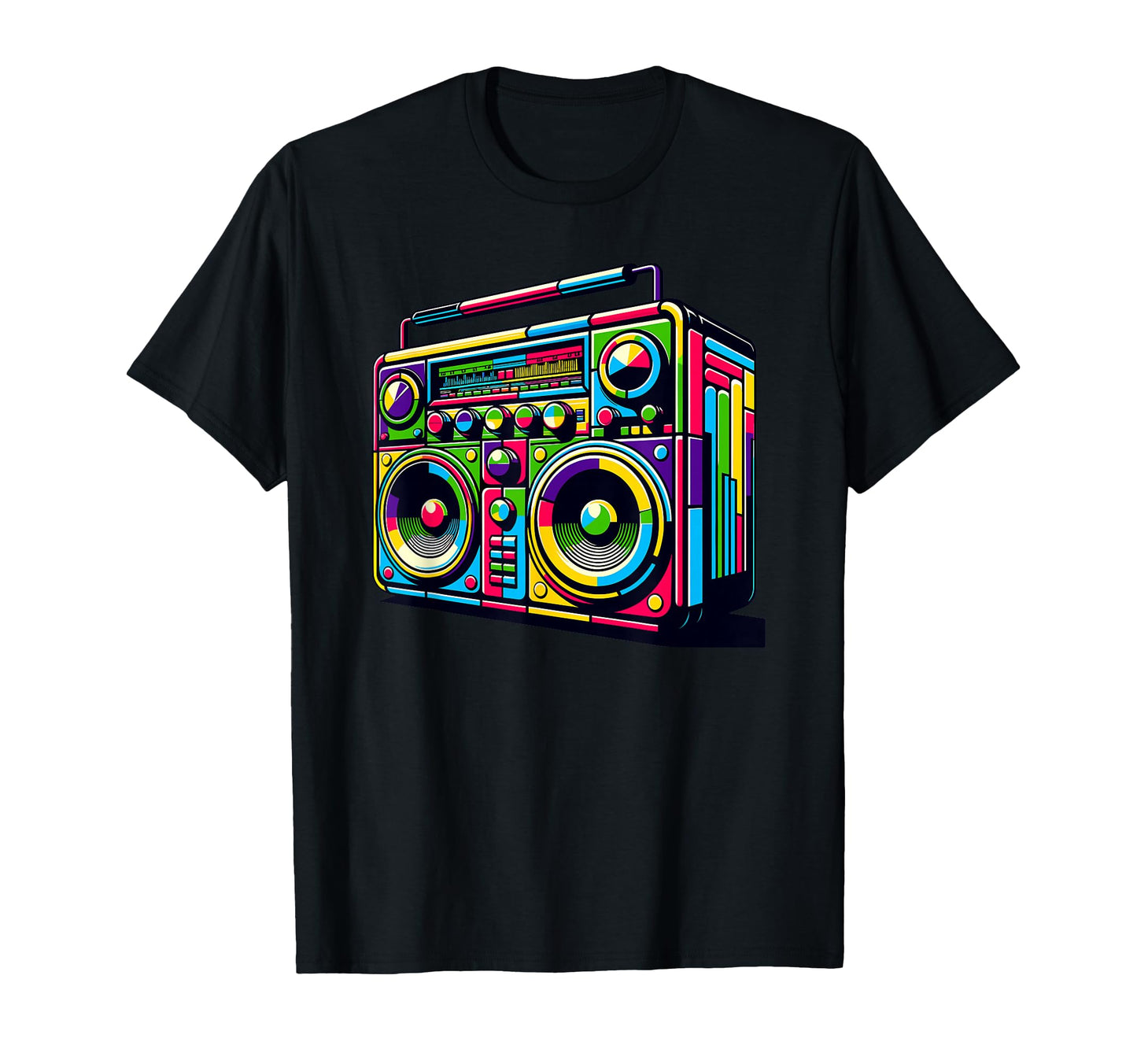 Boombox Old School 80S Music Hip Hop T-Shirt - Fun Novelty Design Men Women - T-Shirt, Sweatshirt, Hoodie