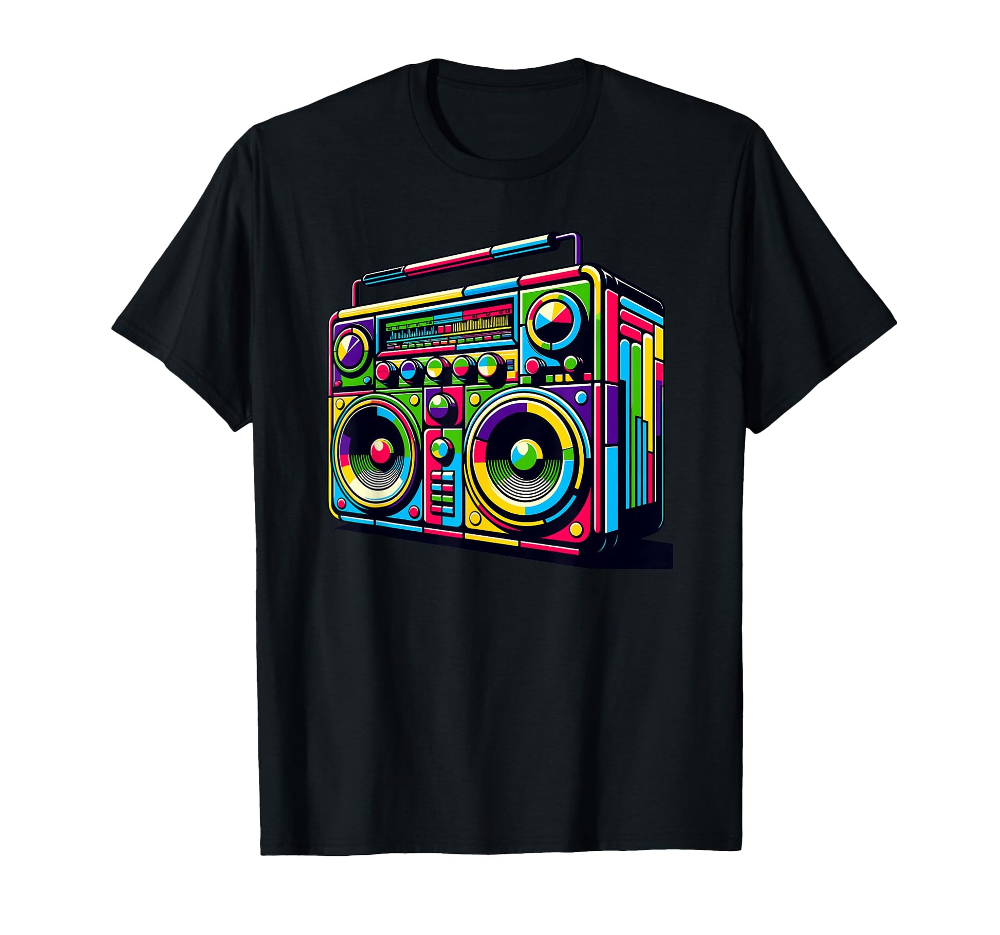 Boombox Old School 80S Music Hip Hop T-Shirt - Fun Novelty Design Men Women - T-Shirt, Sweatshirt, Hoodie