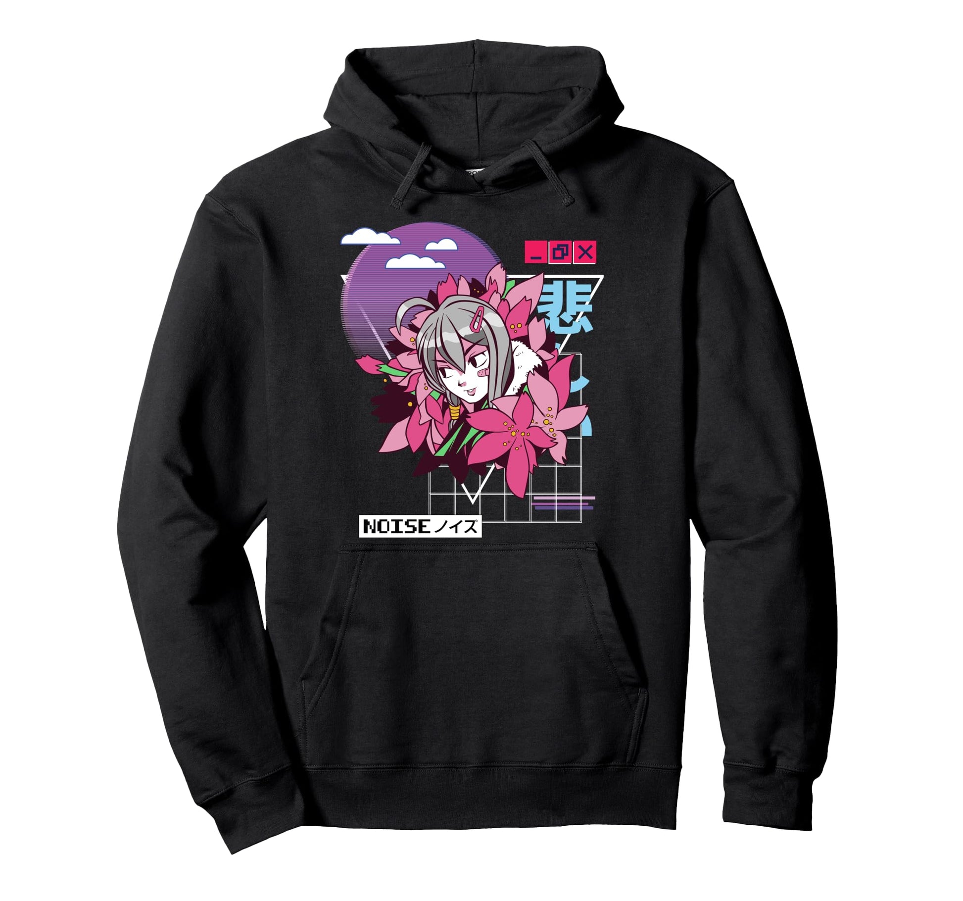 Vaporwave Kawaii Aesthetic Japanese Hoodie - Aesthetic Graphic Men Women - T-Shirt, Sweatshirt, Hoodie