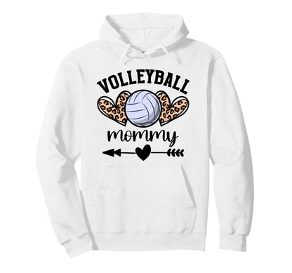 Volleyball Mom Womens Volleyball Mom Hoodie - Custom Art Print for Adults - T-Shirt, Sweatshirt, Hoodie