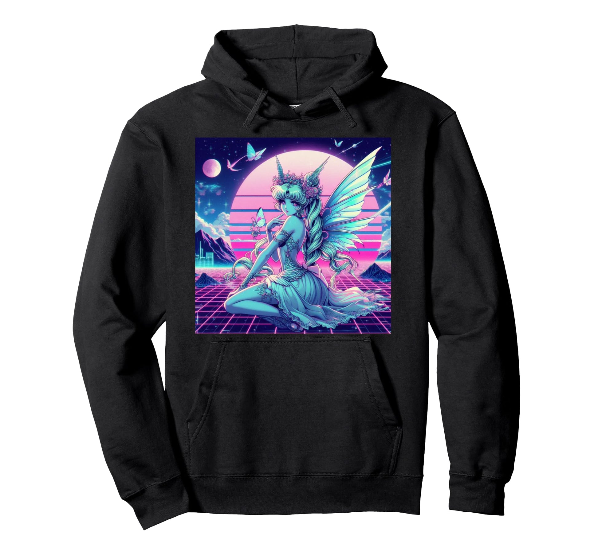 Synthwave Retrowave Vaporwave Outrun Hoodie - Streetwear Style Men Women - T-Shirt, Sweatshirt, Hoodie