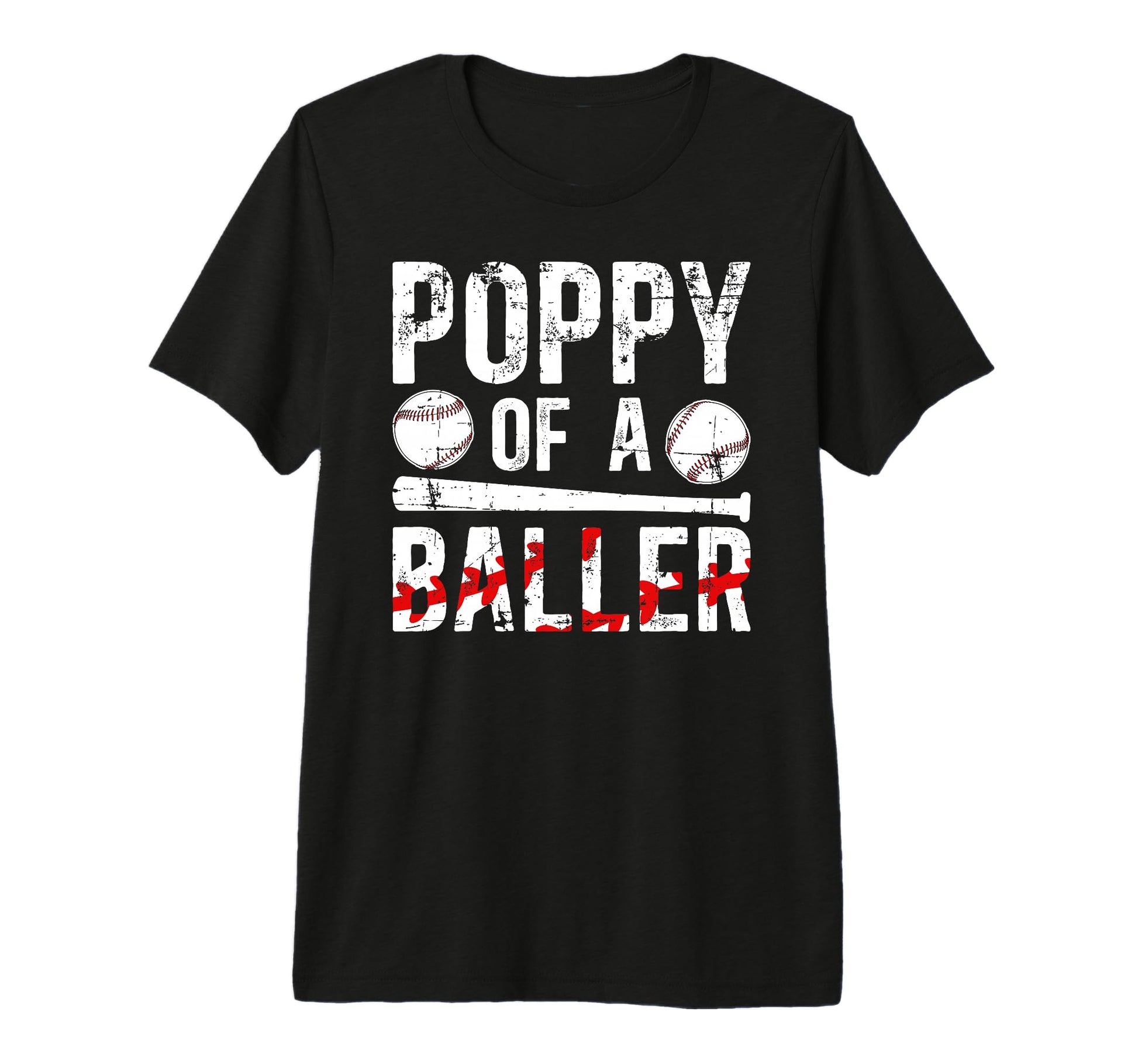 Mens Poppy Baller Baseball Poppy Baseball T-Shirt - Graphic Print Unisex - T-Shirt, Sweatshirt, Hoodie