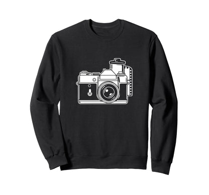 Camera Photographer Art Sweatshirt - Trendy Graphic Unisex - T-Shirt, Sweatshirt, Hoodie