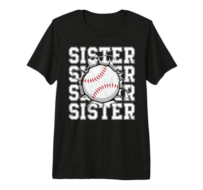 Baseball Sister Cracked Wall T-Shirt - Casual Everyday Wear Men Women - T-Shirt, Sweatshirt, Hoodie