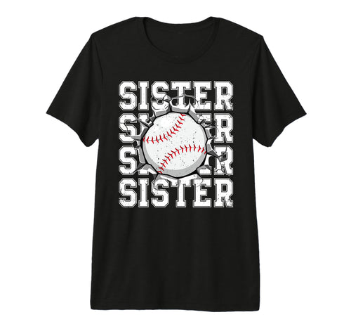 Baseball Sister Cracked Wall T-Shirt - Casual Everyday Wear Men Women - T-Shirt, Sweatshirt, Hoodie