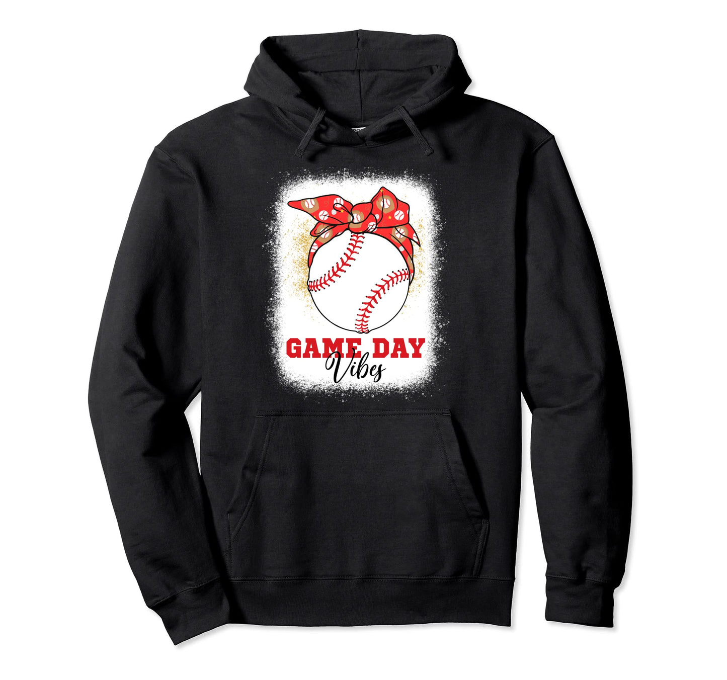 Baseball Mom Bleached Bun Mothers Hoodie - Casual Everyday Wear Men Women - T-Shirt, Sweatshirt, Hoodie