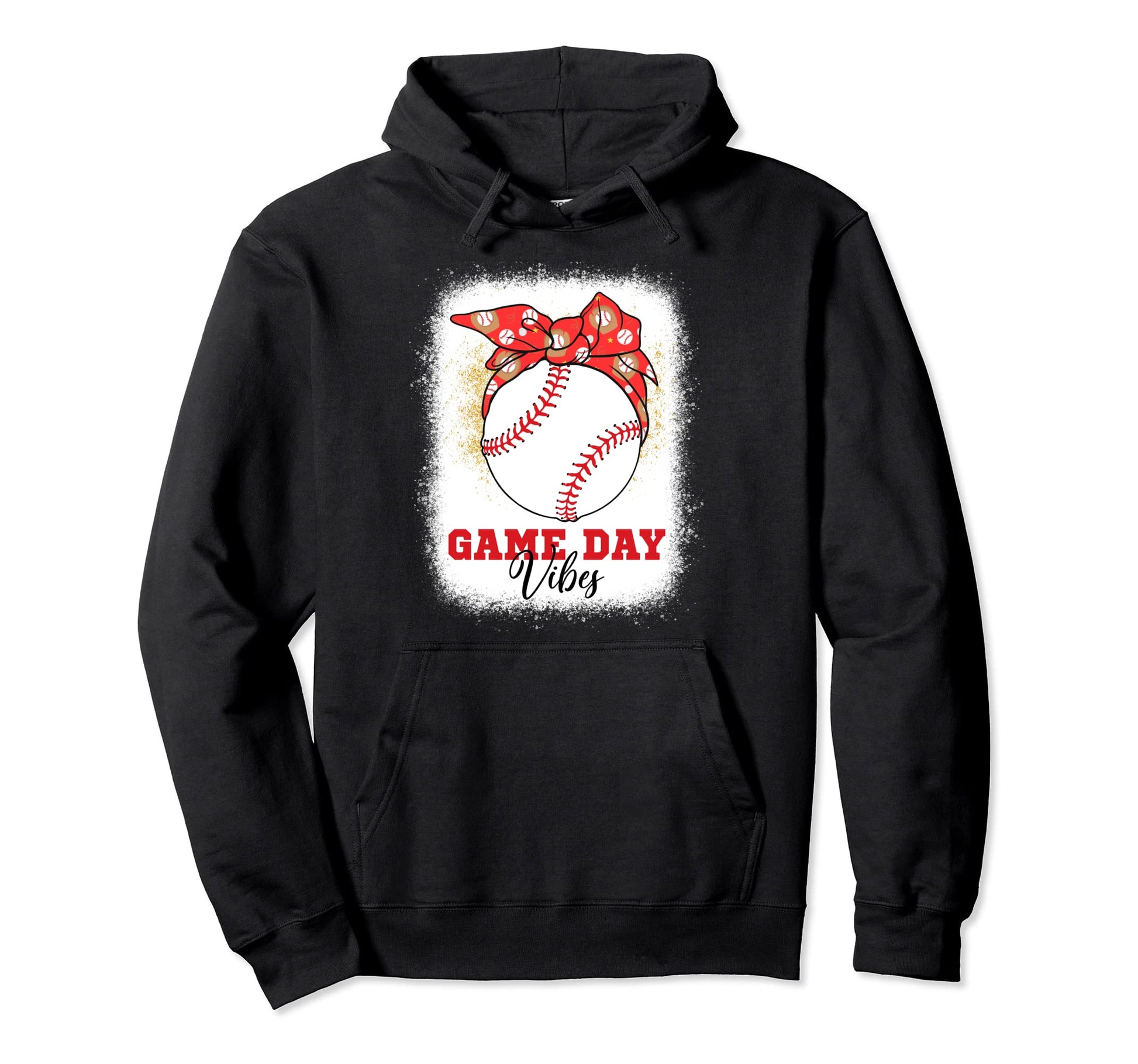 Baseball Mom Bleached Bun Mothers Hoodie - Casual Everyday Wear Men Women - T-Shirt, Sweatshirt, Hoodie