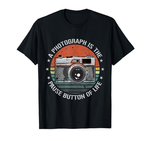 Funny Camera Photography Lover Gift T-Shirt - Minimalist Print Men Women - T-Shirt, Sweatshirt, Hoodie