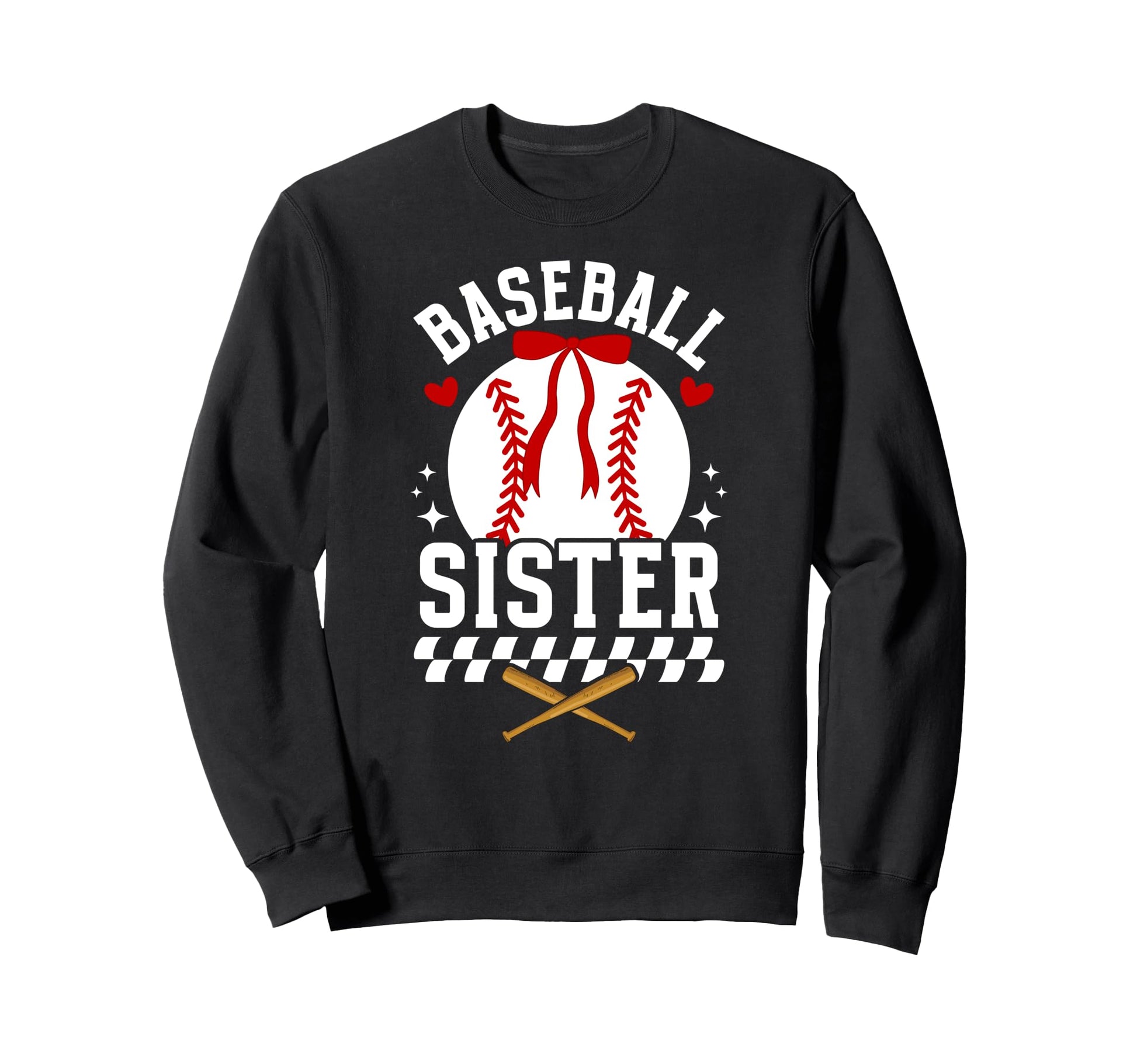 Baseball Sister Baseball Player Sweatshirt - Graphic Print Men Women - T-Shirt, Sweatshirt, Hoodie