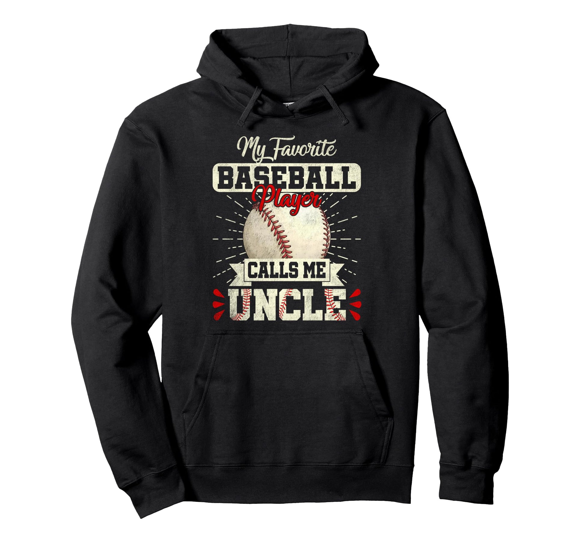 My Favorite Baseball Player Calls Me Hoodie - Minimalist Print for Adults - T-Shirt, Sweatshirt, Hoodie