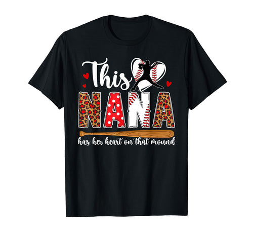 That Mound Baseball Pitcher Nana T-Shirt - Trendy Graphic for Adults - T-Shirt, Sweatshirt, Hoodie