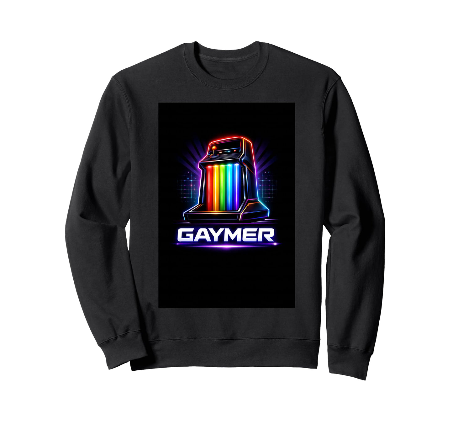 Gaymer Arcade Lgbtq Gamer Sweatshirt - Aesthetic Graphic for Adults - T-Shirt, Sweatshirt, Hoodie
