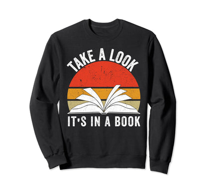 Take Its Book Lovers Rainbow Sweatshirt - Graphic Print for Adults - T-Shirt, Sweatshirt, Hoodie