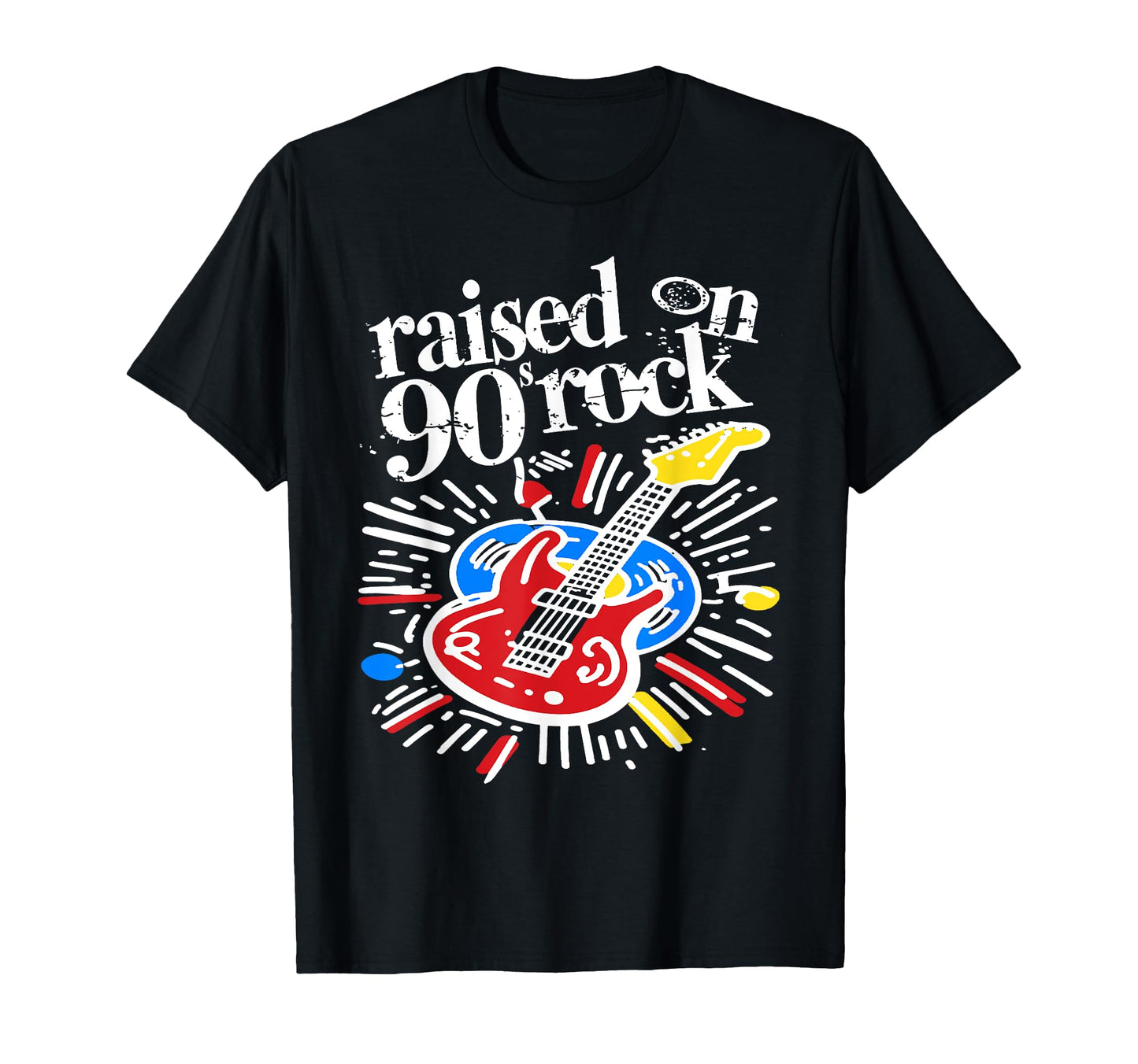 Raised 90S Rock Old School Rockers T-Shirt - Fun Novelty Design Men Women - T-Shirt, Sweatshirt, Hoodie