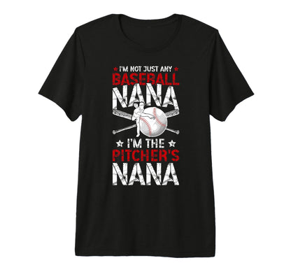 Im Baseball Pitcher Nana Baseball T-Shirt - Custom Art Print Unisex - T-Shirt, Sweatshirt, Hoodie