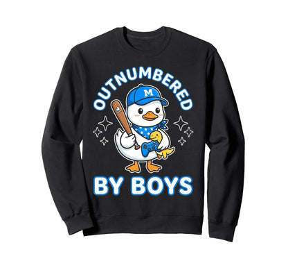 Outnumbered Duckling Toy Truck Football Sweatshirt - Graphic Print Unisex - T-Shirt, Sweatshirt, Hoodie