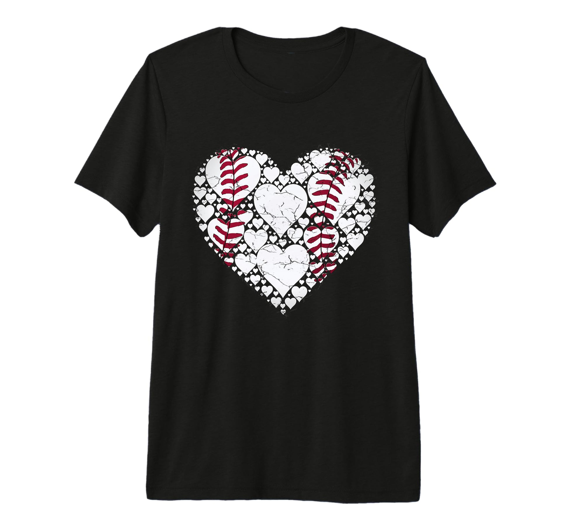 Baseball Heart Love Game Sports Fan T-Shirt - Unique Graphic Men Women - T-Shirt, Sweatshirt, Hoodie