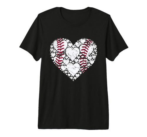 Baseball Heart Love Game Sports Fan T-Shirt - Unique Graphic Men Women - T-Shirt, Sweatshirt, Hoodie