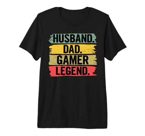 Mens Husband Dad Gamer Legend Fathers T-Shirt - Graphic Print for Adults - T-Shirt, Sweatshirt, Hoodie