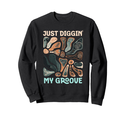 Groovy Boho Fossil Collector Hunter Sweatshirt - Trendy Graphic Men Women - T-Shirt, Sweatshirt, Hoodie