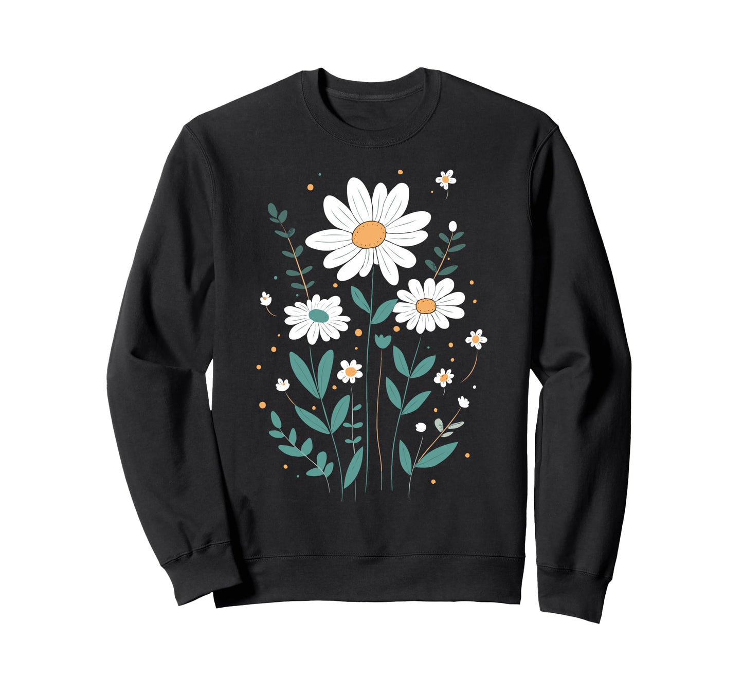 Wildflowers Flowers Pattern Summer Sweatshirt - Graphic Print Men Women - T-Shirt, Sweatshirt, Hoodie
