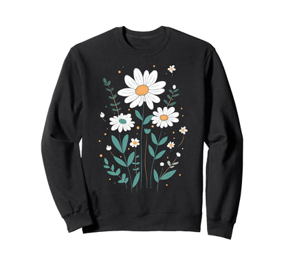 Wildflowers Flowers Pattern Summer Sweatshirt - Graphic Print Men Women - T-Shirt, Sweatshirt, Hoodie