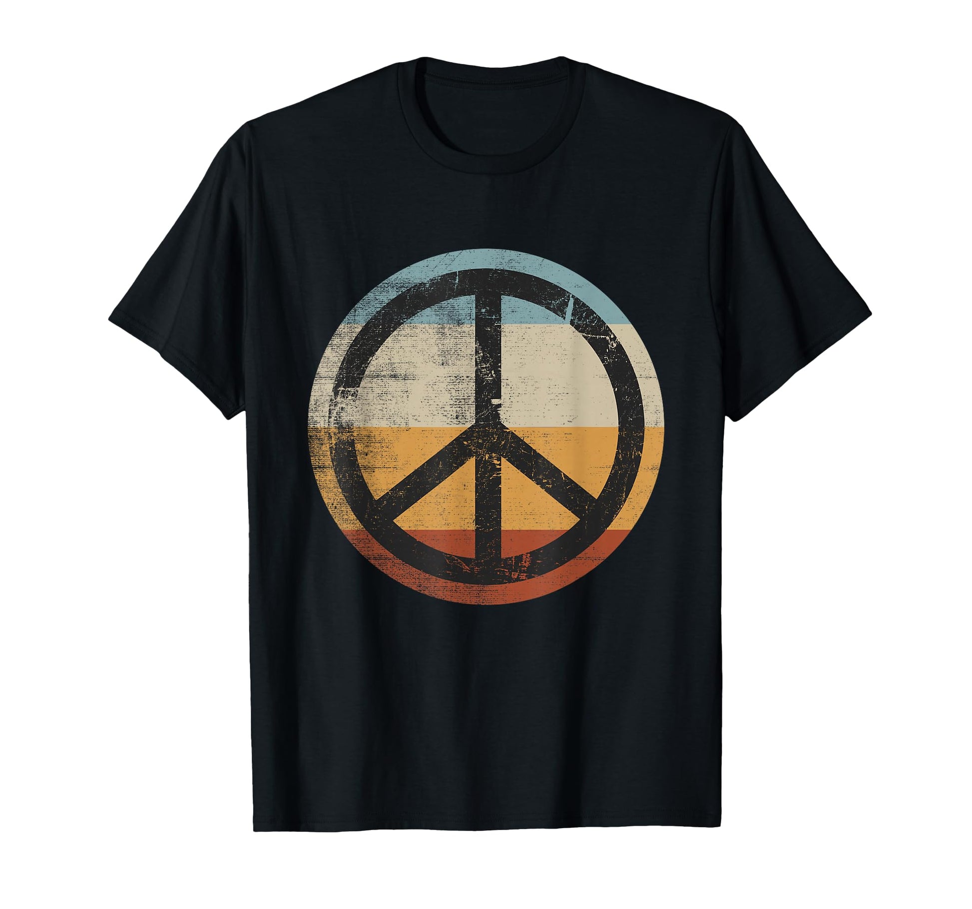 Distressed Peace Sign T-Shirt - Custom Art Print for Adults - T-Shirt, Sweatshirt, Hoodie