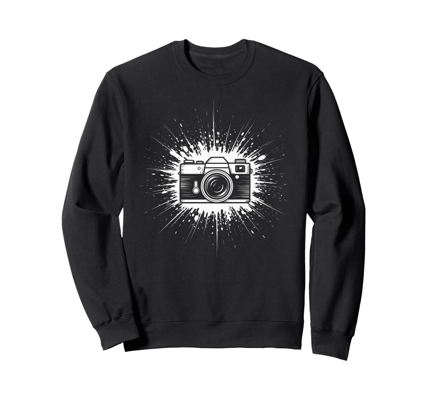 Camera Photo Photography Flash Lens Sweatshirt - Custom Art Print Unisex - T-Shirt, Sweatshirt, Hoodie