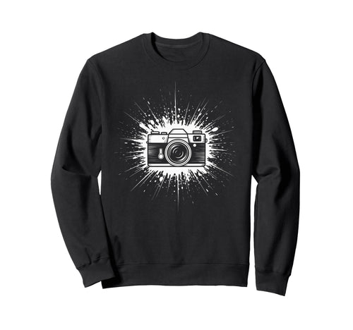 Camera Photo Photography Flash Lens Sweatshirt - Custom Art Print Unisex - T-Shirt, Sweatshirt, Hoodie