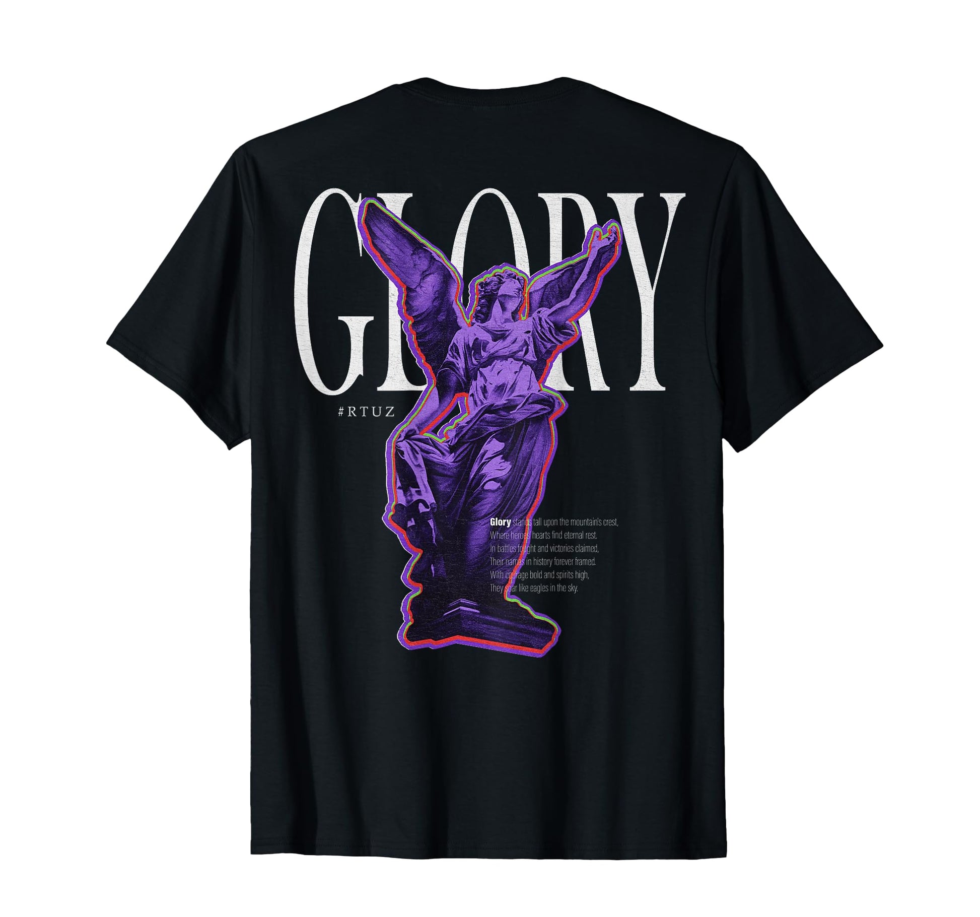 Modern Hip Hop Angel Urban Back T-Shirt - Streetwear Style for Adults - T-Shirt, Sweatshirt, Hoodie