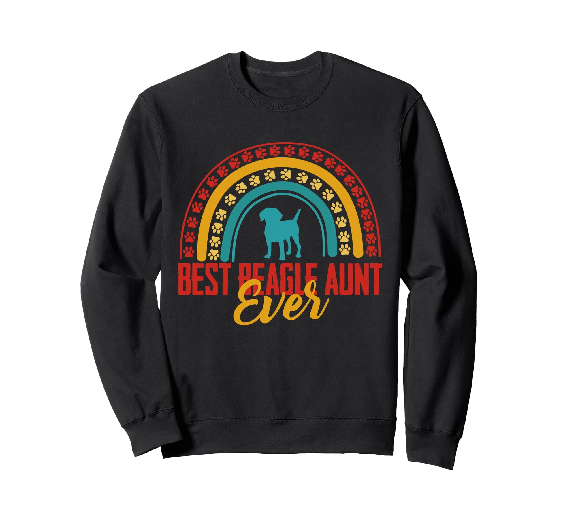 Rainbow Beagle Aunt Beagle Owner Sweatshirt - Custom Art Print Unisex - T-Shirt, Sweatshirt, Hoodie