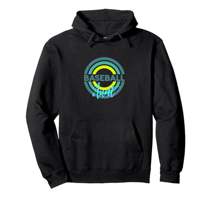 Baseball Aunt Modern Baseball Circles Hoodie - Streetwear Style for Adults - T-Shirt, Sweatshirt, Hoodie