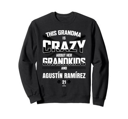 Grandma Crazy Agust N Ram Rez Miami Sweatshirt - Graphic Print for Adults - T-Shirt, Sweatshirt, Hoodie