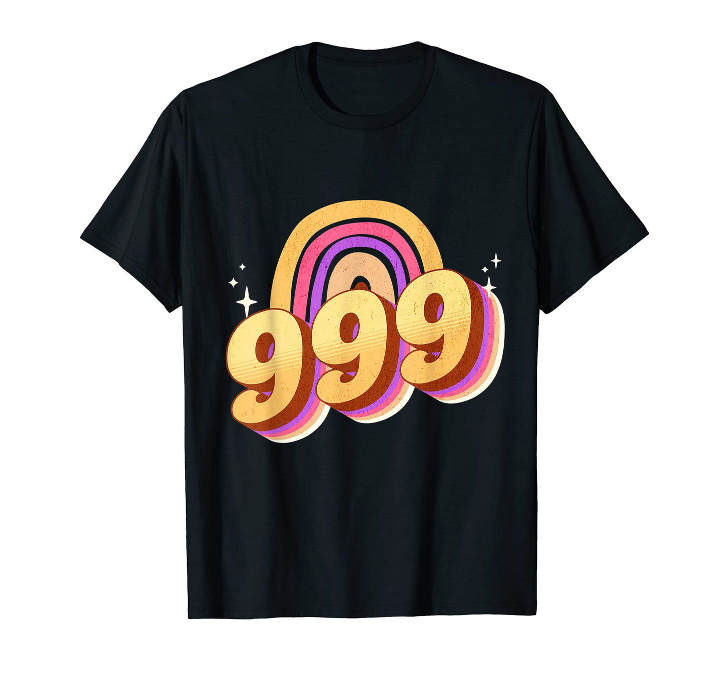 Angel Number 999 Rainbow T-Shirt - Custom Art Print for Adults - T-Shirt, Sweatshirt, Hoodie
