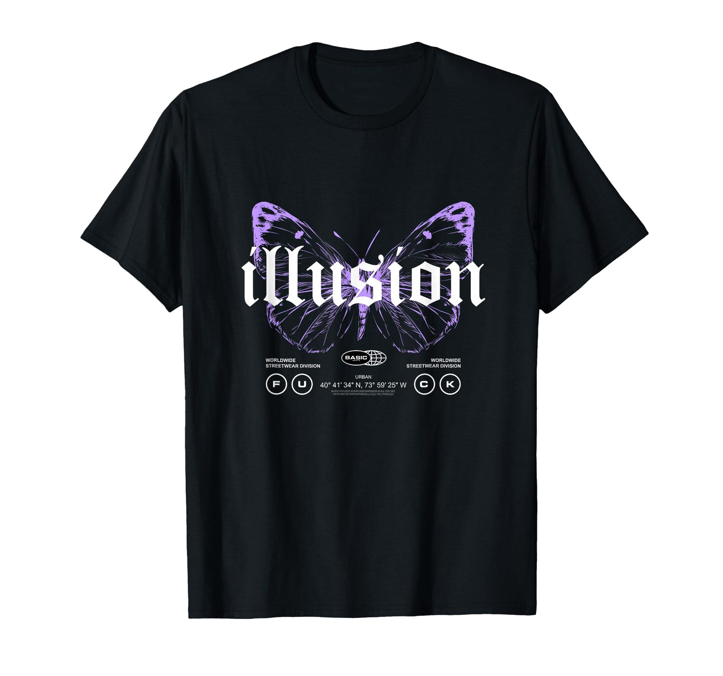 Butterfly Illusion Y2K Grunge Aesthetic T-Shirt - Aesthetic Graphic Unisex - T-Shirt, Sweatshirt, Hoodie
