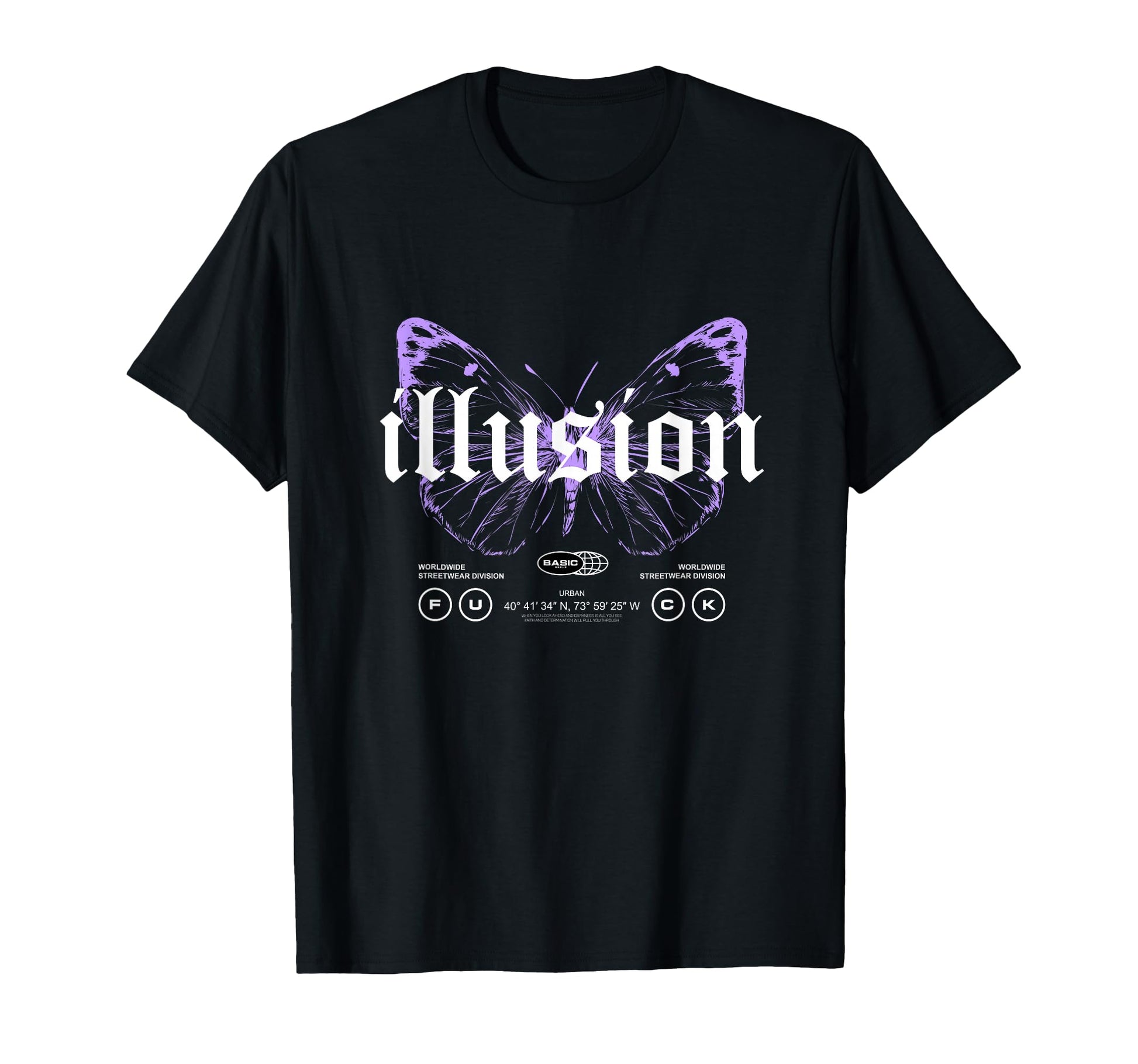 Butterfly Illusion Y2K Grunge Aesthetic T-Shirt - Aesthetic Graphic Unisex - T-Shirt, Sweatshirt, Hoodie
