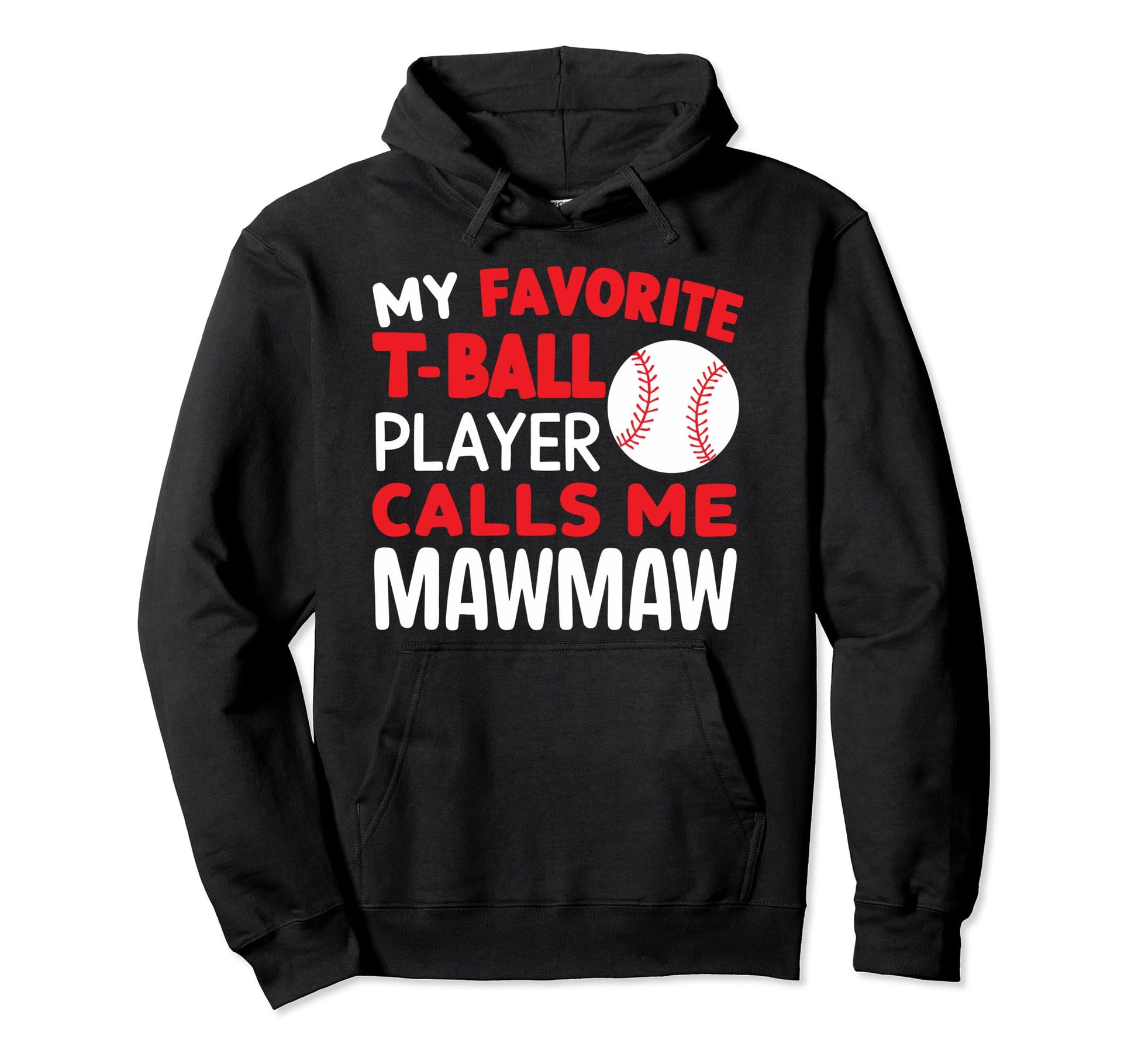 Baseball Grandma Grandmother Granny Hoodie - Unique Graphic Unisex - T-Shirt, Sweatshirt, Hoodie