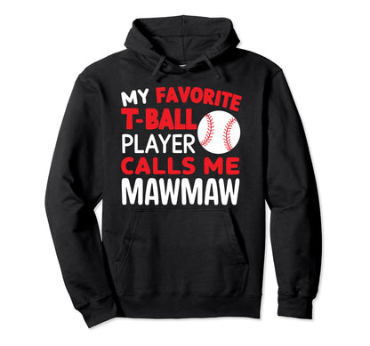 Baseball Grandma Grandmother Granny Hoodie - Unique Graphic Unisex - T-Shirt, Sweatshirt, Hoodie