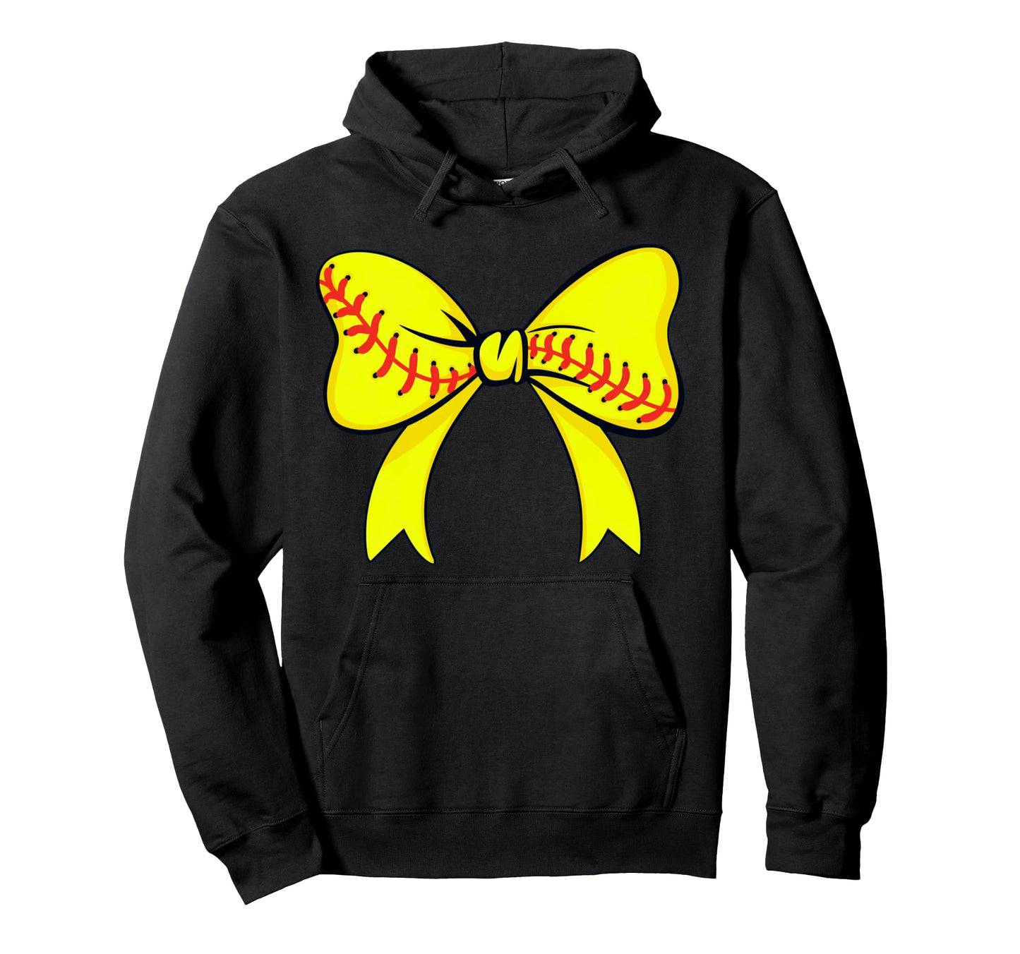 Softball Bow Player Softball Mama Mom Hoodie - Aesthetic Graphic Unisex - T-Shirt, Sweatshirt, Hoodie
