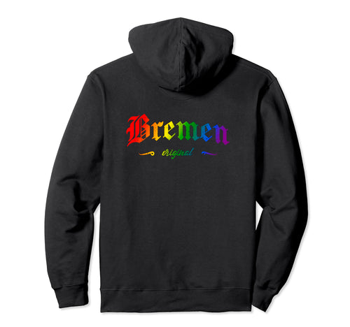 Bremen Lgbtqai Rainbow Hoodie - Casual Everyday Wear Men Women - T-Shirt, Sweatshirt, Hoodie