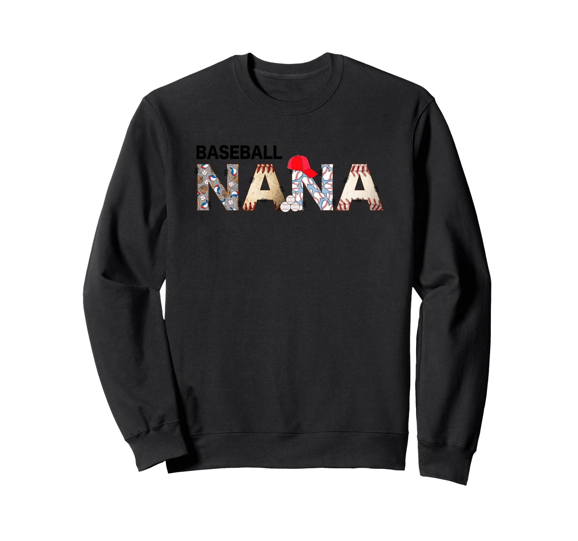 Baseball Nana Sports Enthusiast Sweatshirt - Casual Everyday Wear Men Women - T-Shirt, Sweatshirt, Hoodie